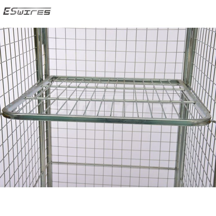 mesh roll container shelf
