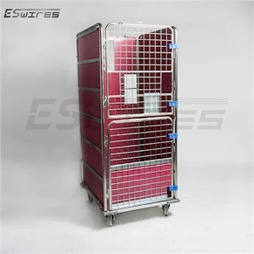 Gaiola para lavanderia forrada de plástico