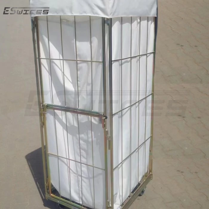 Wire Rolling Laundry Cart